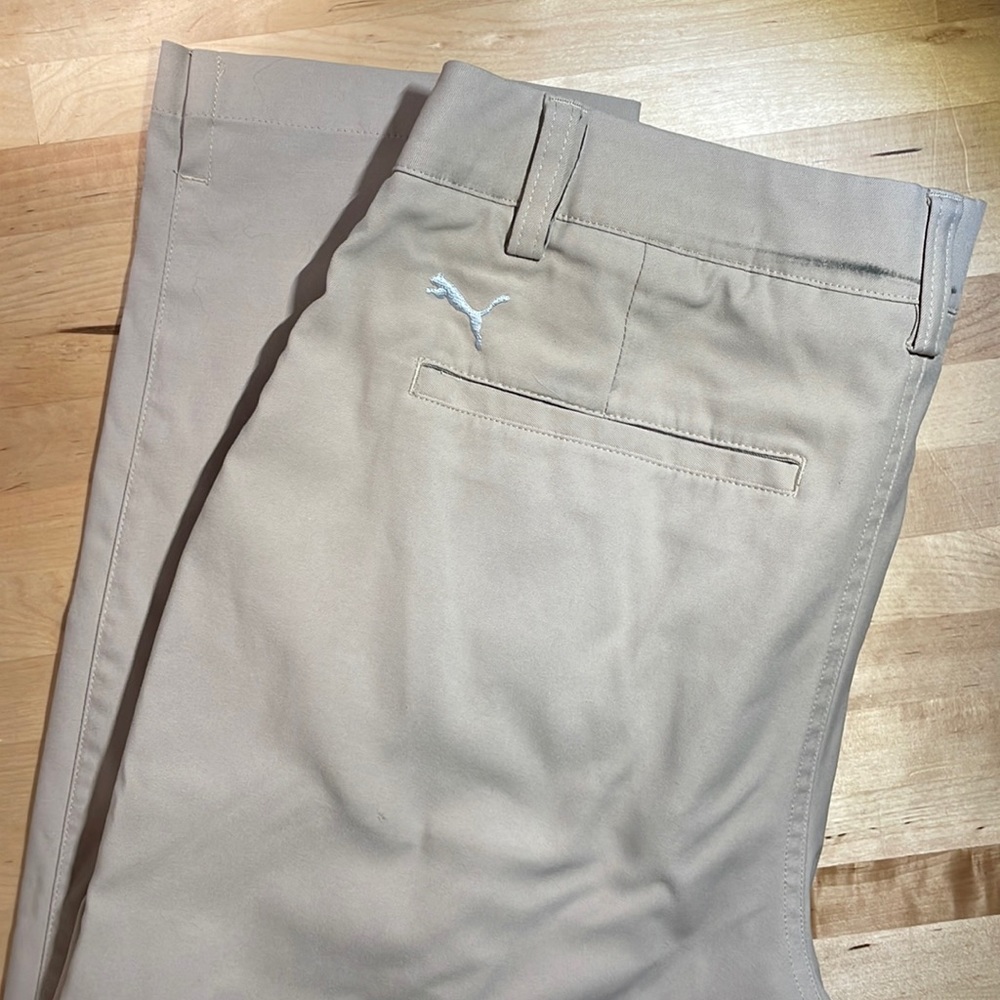 Khaki puma golf pants
